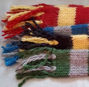 Miniature Handknit Scarves